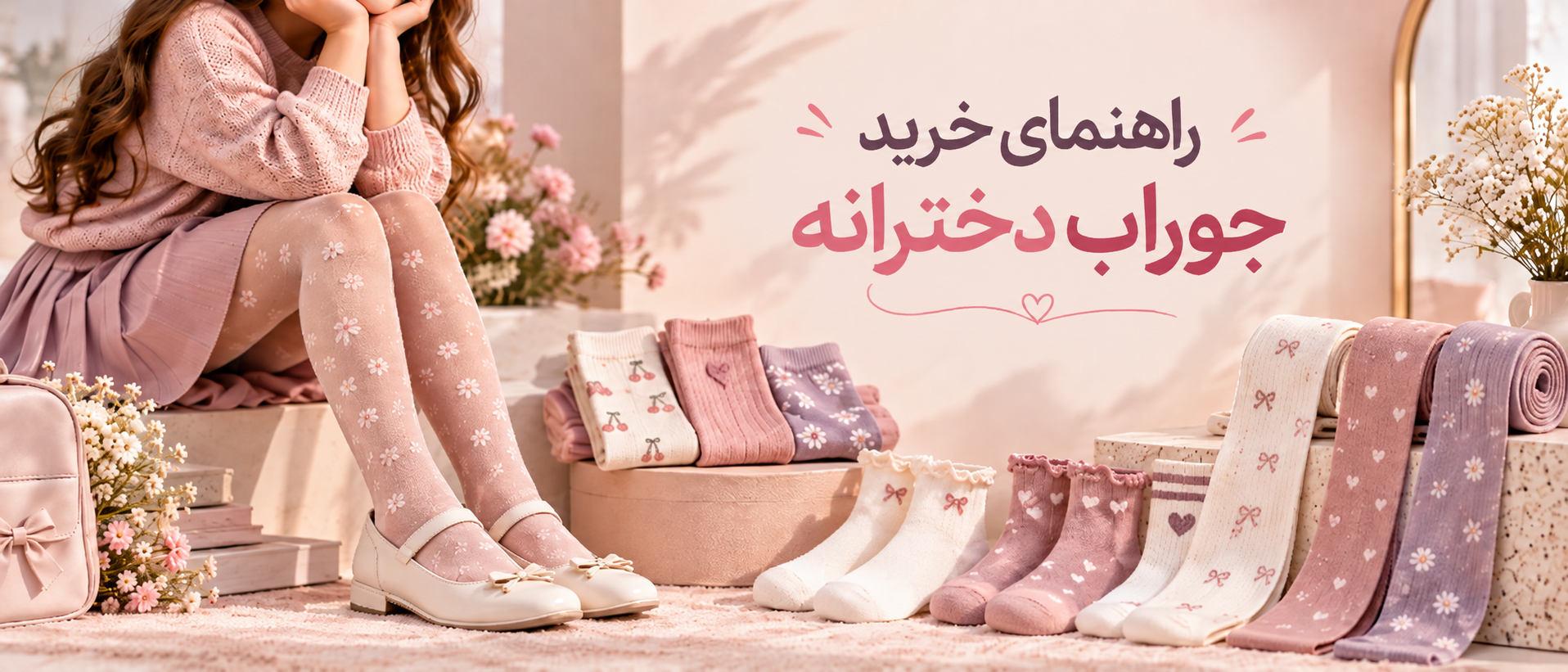 راهنمای خرید جوراب دخترانه؛ انتخاب مدل، سایز و جنس مناسب