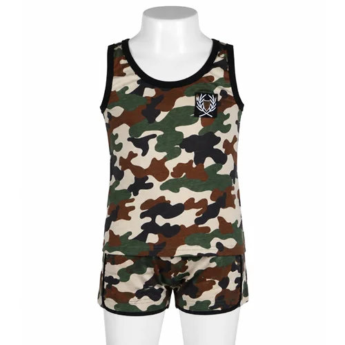 ست تاپ و شلوارک پسرانه Anit طرح ارتشی